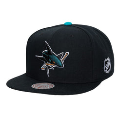 NHL San Jose Sharks Mitchell & Ness Legendary Away Snapback Hat - Black
