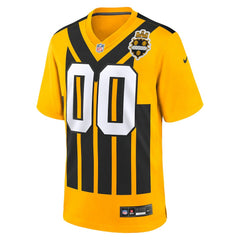 NFL Pittsburgh Steelers Alternate 1933 Throwback Game Custom Jersey - Gold