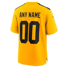 NFL Pittsburgh Steelers Alternate 1933 Throwback Game Custom Jersey - Gold