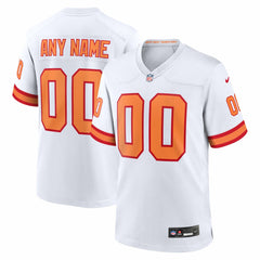 NFL 76 Tampa Bay Buccaneers 50th Season Custom Game Jersey - White