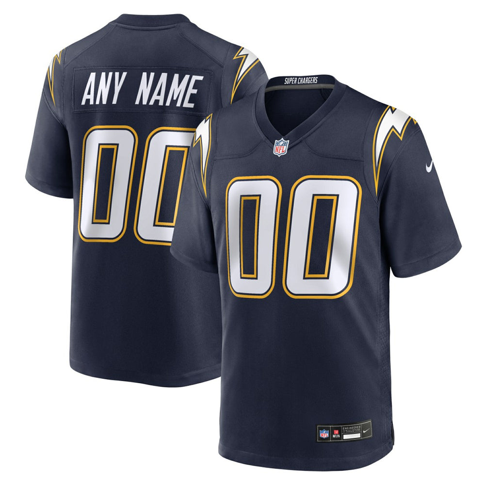 NFL Los Angeles Chargers Alternate Super Chargers Game Custom Jersey - Navy