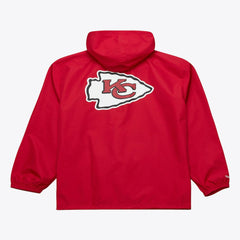 Kansas City Chiefs Coaches Full-Snap Hooded Windbreaker Jacket Red