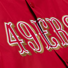 San Francisco 49ers Coaches Full-Snap Hooded Windbreaker Jacket Scarlet