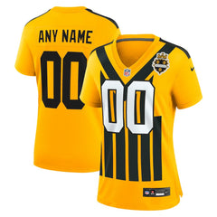 NFL Pittsburgh Steelers Women's Alternate 1933 Throwback Game Custom Jersey - Gold