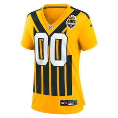 NFL Pittsburgh Steelers Women's Alternate 1933 Throwback Game Custom Jersey - Gold