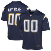 NFL Los Angeles Chargers Youth Alternate Super Chargers Game Custom Jersey - Navy