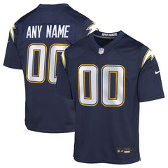 NFL Los Angeles Chargers Youth Alternate Super Chargers Game Custom Jersey - Navy