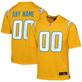 NFL Los Angeles Chargers Youth Alternate Charger Power Game Custom Jersey - Gold