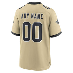NFL New Orleans Saints Youth Gameday Golds Alternate Custom Game Jersey - Gold