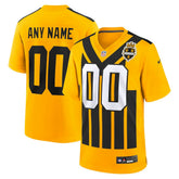 NFL Pittsburgh Steelers Youth Alternate 1933 Throwback Game Custom Jersey - Gold