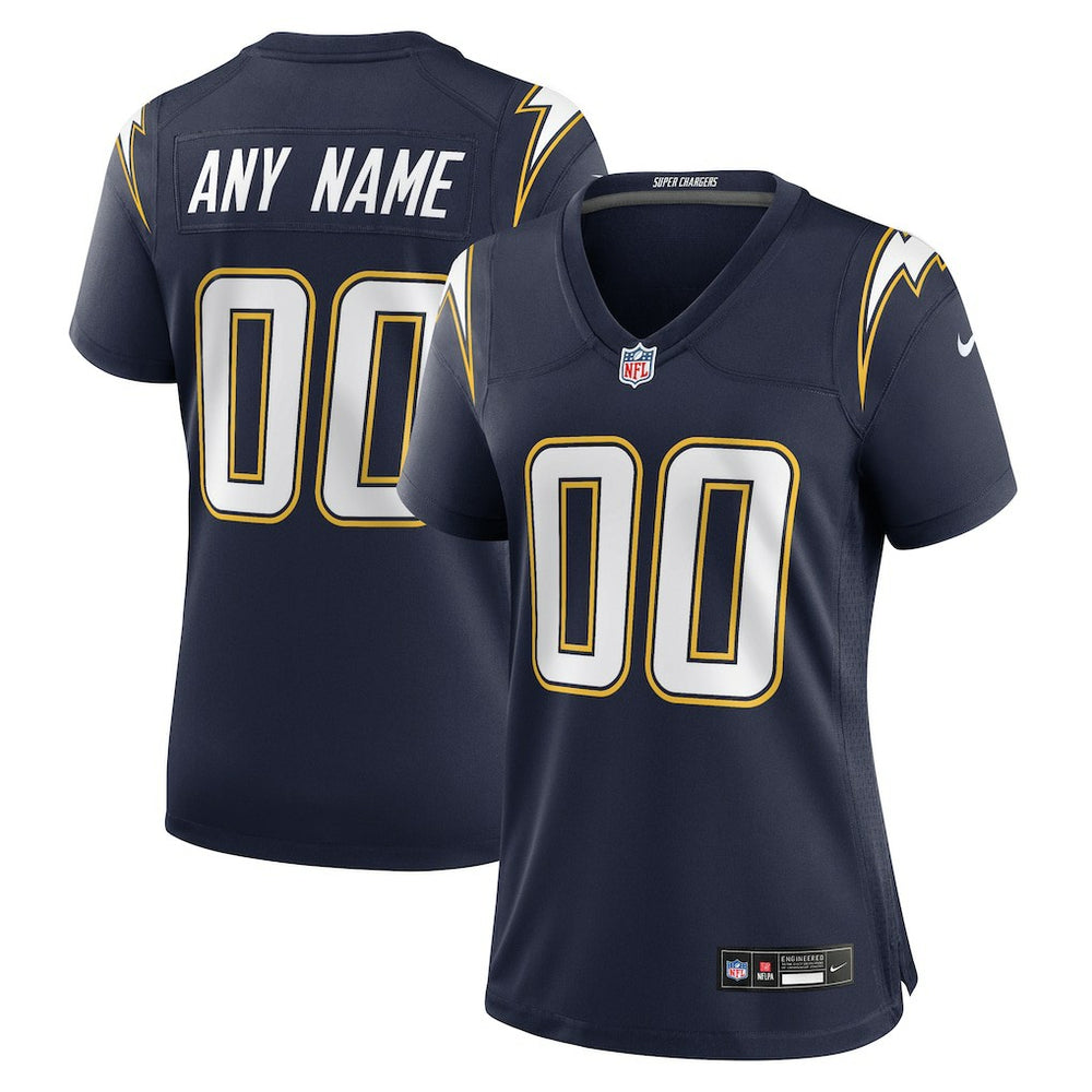 NFL Los Angeles Chargers Women's Alternate Super Chargers Game Custom Jersey - Navy