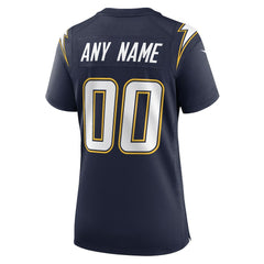 NFL Los Angeles Chargers Women's Alternate Super Chargers Game Custom Jersey - Navy