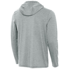 Oklahoma City Thunder Antigua 2025 NBA Finals Champions Tidy Quarter-Zip Hoodie Heather Gray