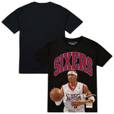 Allen Iverson Philadelphia 76ers Hardwood Classics Player Arch T-Shirt Black