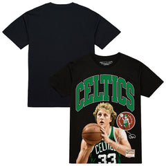 Larry Bird Boston Celtics Hardwood Classics Player Arch T-Shirt Black