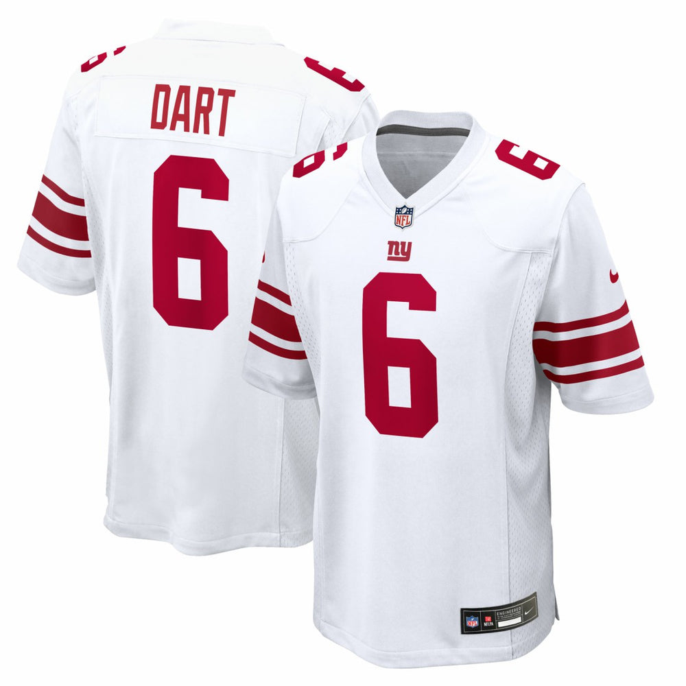 NFL Jaxson Dart New York Giants Game Jersey - White
