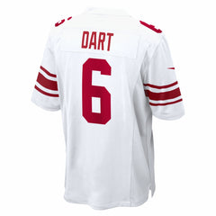 NFL Jaxson Dart New York Giants Game Jersey - White