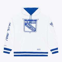 NHL New York Rangers Mitchell & Ness Arctic Fleece Hoodie - White