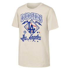 Los Angeles Dodgers Outerstuff Youth Triple Hit T-Shirt - Natural T-shirts