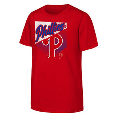 Philadelphia Phillies Outerstuff Youth Prime Plate T-Shirt - Red T-shirts