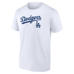Los Angeles Dodgers Team Lockup T-Shirt - White T-shirts