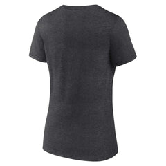 Boston Red Sox Women's Team Lockup V-Neck T-Shirt - Charcoal T-shirts