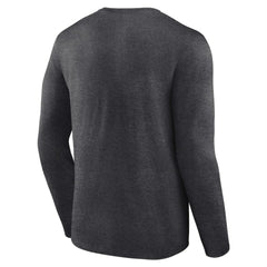 Chicago Cubs Team Lockup Long Sleeve T-Shirt - Charcoal T-shirts
