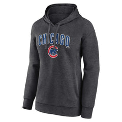 Chicago Cubs Women's Team Lockup Hoodie - Charcoal Hoodies