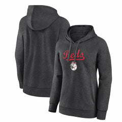 Cincinnati Reds Women's Team Lockup Hoodie - Charcoal Hoodies