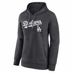 Los Angeles Dodgers Women's Team Lockup Hoodie - Charcoal Hoodies
