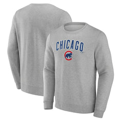 Chicago Cubs Team Lockup Sweatshirt - Gray Sweatshirts