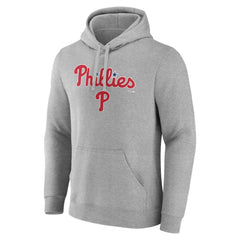 Philadelphia Phillies Team Lockup Hoodie - Gray Hoodies