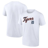 Detroit Tigers Team Lockup T-Shirt - White T-shirts