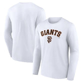 San Francisco Giants Team Lockup Long Sleeve T-Shirt - White T-shirts