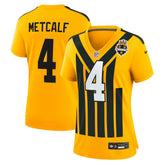 DK Metcalf Pittsburgh Steelers Women's Alternate 1933 Throwback Game Jersey Gold