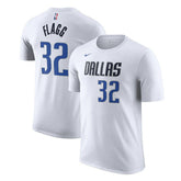 Cooper Flagg Dallas Mavericks 2025 NBA Draft First Round Pick Association Edition Name & Number T-Shirt White