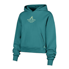 Atlanta Braves '47 Women's Contemporary Basics Anderson Foundation Hoodie - Teal Hoodies