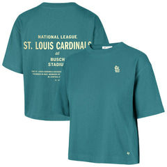 St. Louis Cardinals '47 Women's Contemporary Basics Leon City T-Shirt - Teal T-shirts