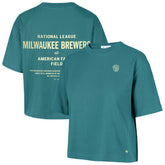 Milwaukee Brewers '47 Women's Contemporary Basics Leon City T-Shirt - Teal T-shirts