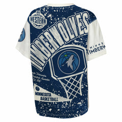 Minnesota Timberwolves Outerstuff Youth Top Player All-Over-Print T-Shirt Cream