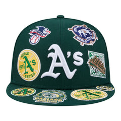 Athletics New Era All Over 59FIFTY Fitted Hat - Green Hats