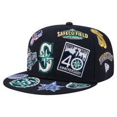 Seattle Mariners New Era All Over 59FIFTY Fitted Hat - Navy Hats