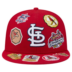 St. Louis Cardinals New Era All Over 59FIFTY Fitted Hat - Red Hats