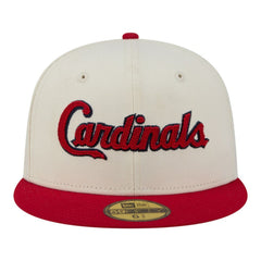 St. Louis Cardinals New Era Two-Tone Stitch 59FIFTY Fitted Hat - Cream Hats