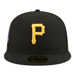 Pittsburgh Pirates New Era Hidden Hit 59FIFTY Fitted Hat - Black Hats