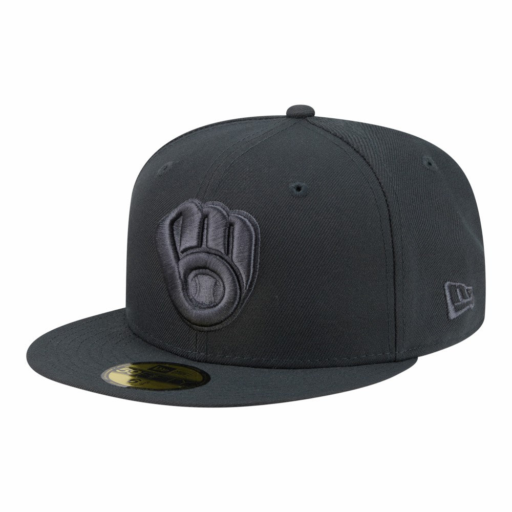 Milwaukee Brewers New Era Color Pack 59FIFTY Fitted Hat - Charcoal Hats