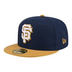 San Francisco Giants New Era Two-Tone Color Pack 59FIFTY Fitted Hat - Navy/Khaki Hats