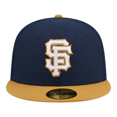 San Francisco Giants New Era Two-Tone Color Pack 59FIFTY Fitted Hat - Navy/Khaki Hats
