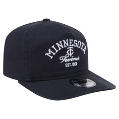 Minnesota Twins New Era Stacked 19TWENTY Adjustable Hat - Navy Hats