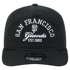 San Francisco Giants New Era Stacked 19TWENTY Adjustable Hat - Black Hats